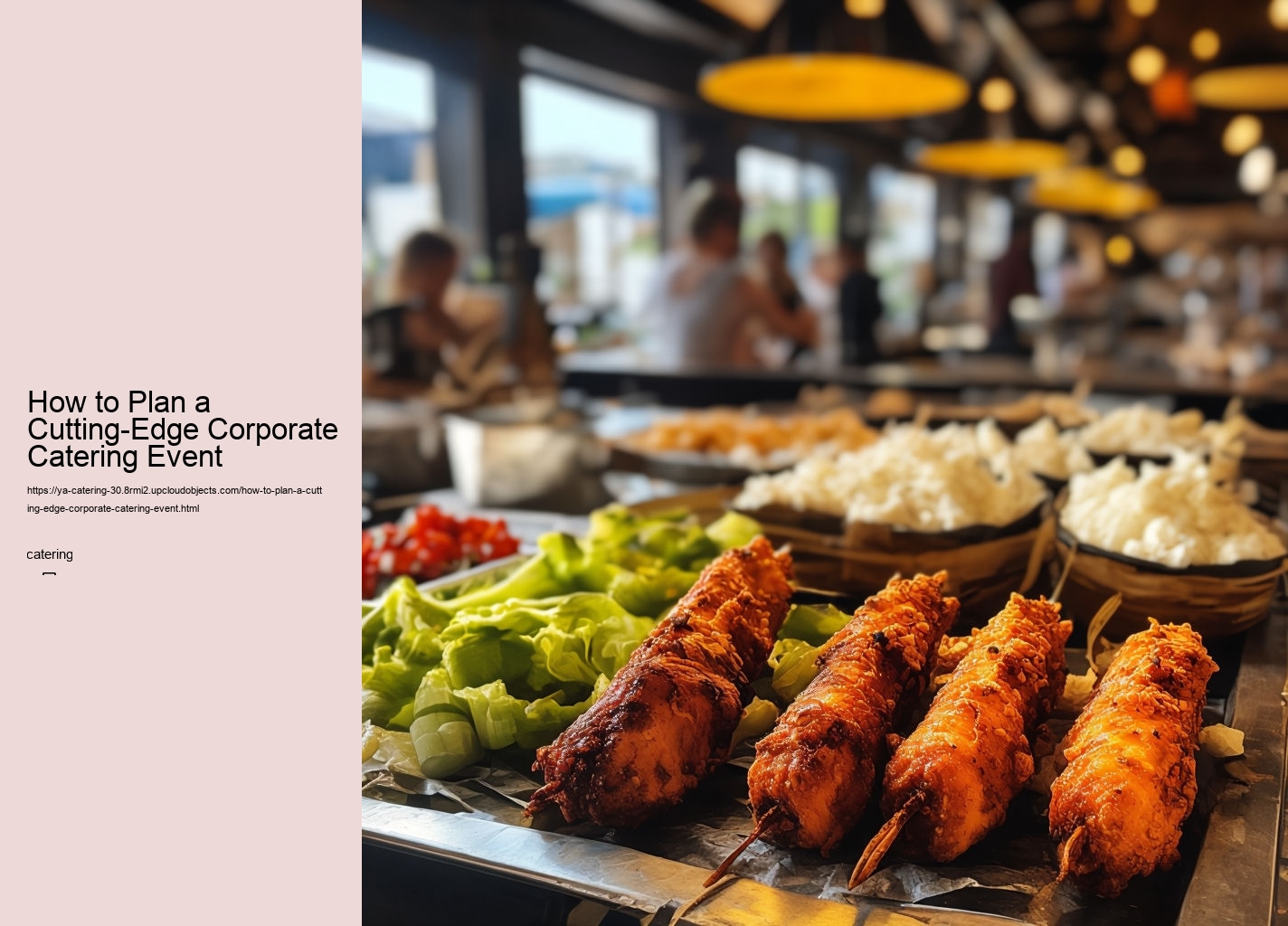 How to Plan a Cutting-Edge Corporate Catering Event